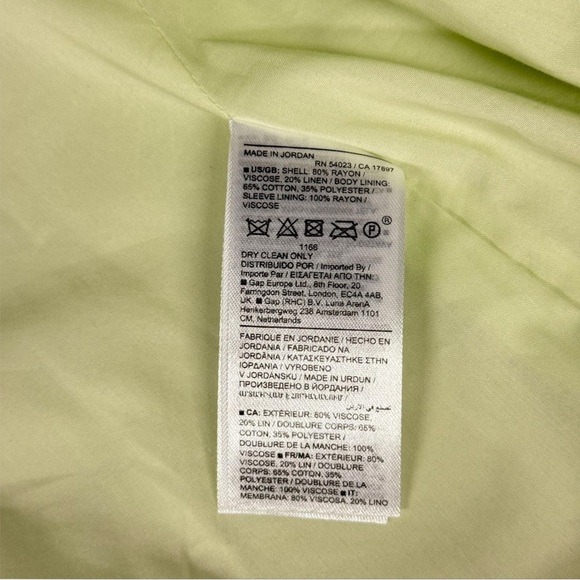 BANANA REPUBLIC HOURGLASS (NWT ITALIAN VISCOSE-LINEN BLAZER Sz 12 - Picture 14 of 16